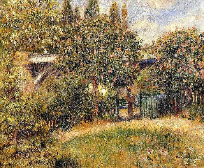 Pierre-Auguste Renoir Le Pont du chemin de fer a Chatou china oil painting image